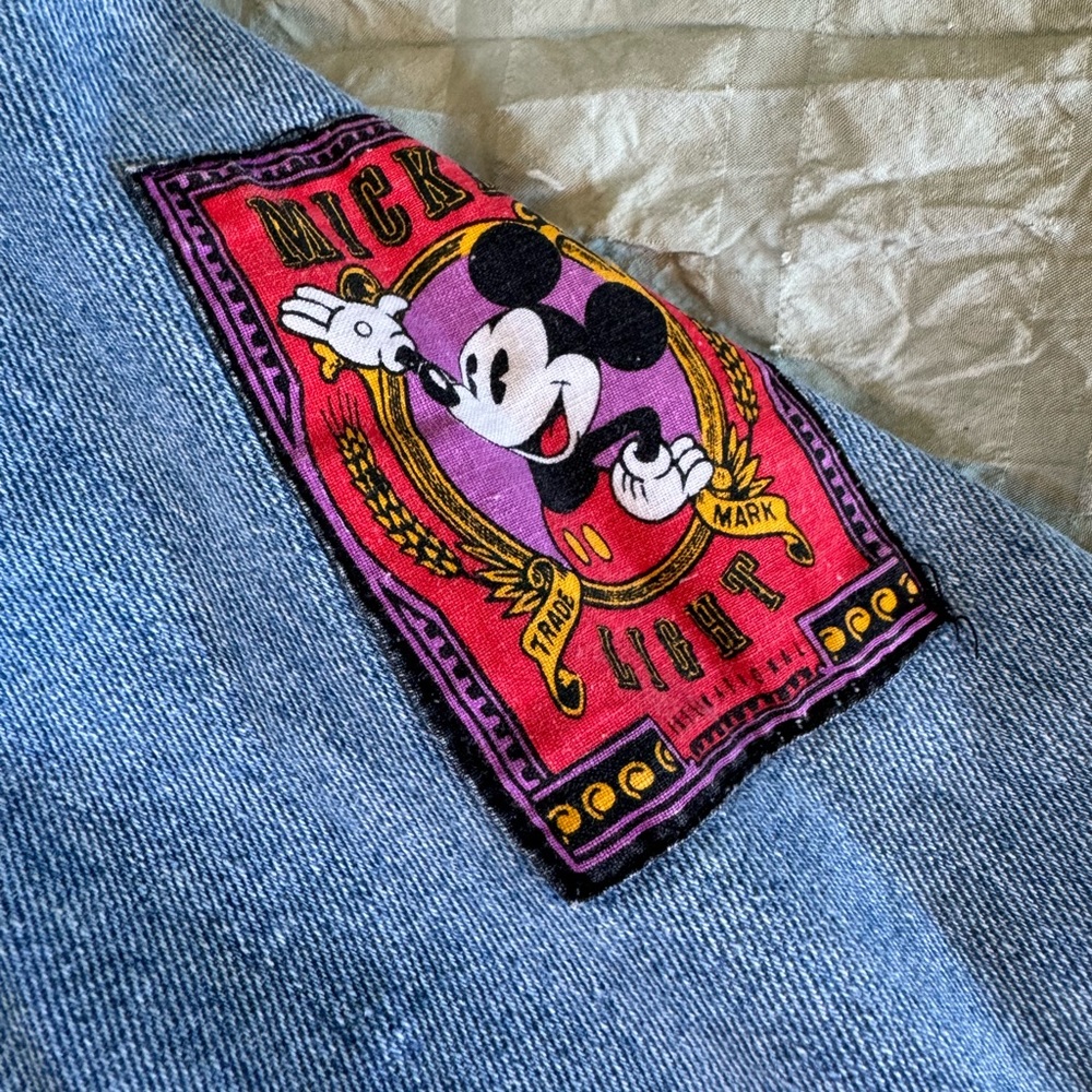 Mickey Mouse Denim Jacket Vintage Patches - image 4